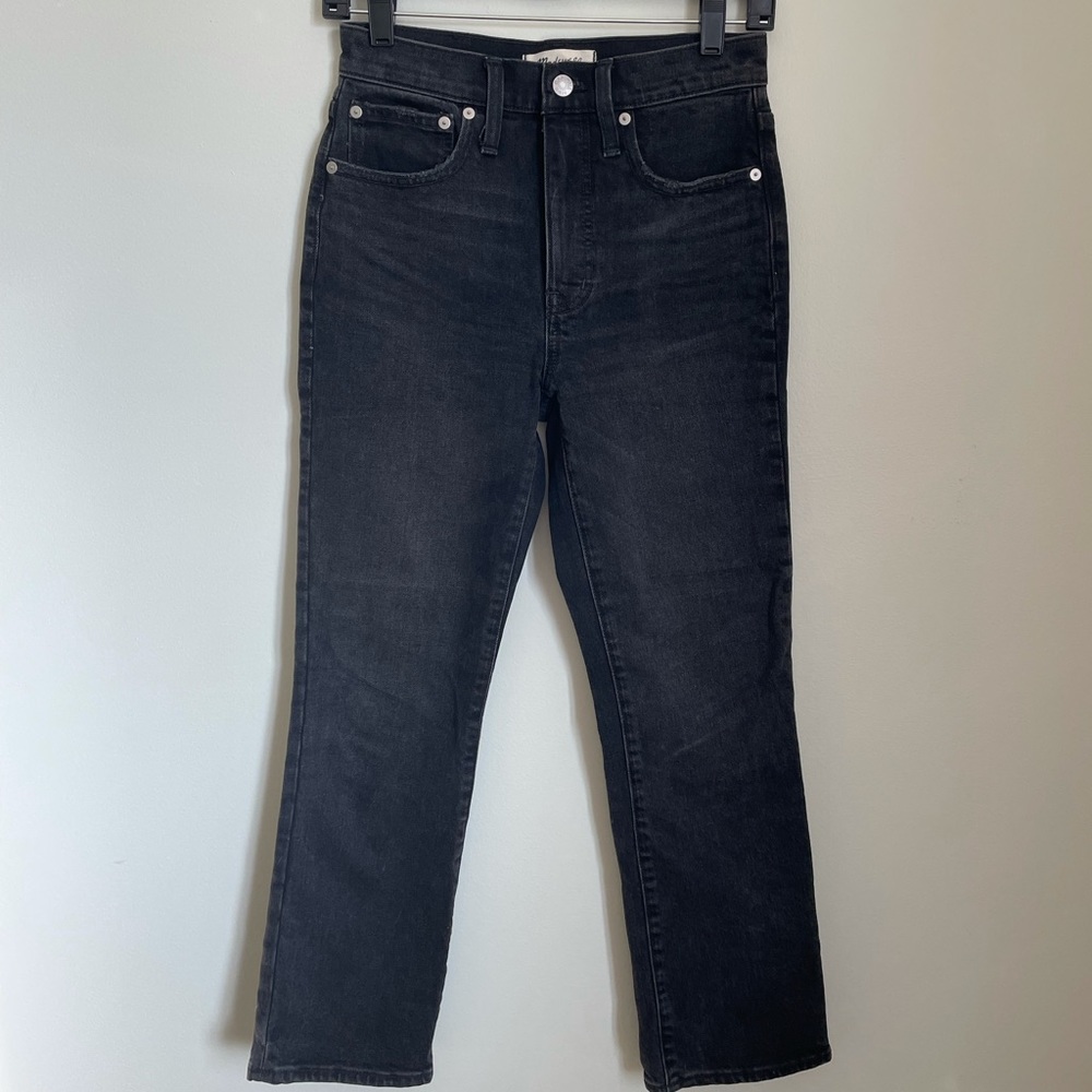 Madewell slim demi-boot jeans Barnsbury Wash high rise
